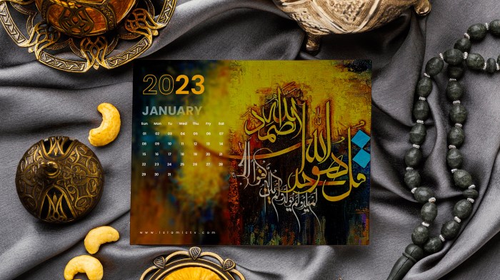 Desain kalender rumah sakit al islam