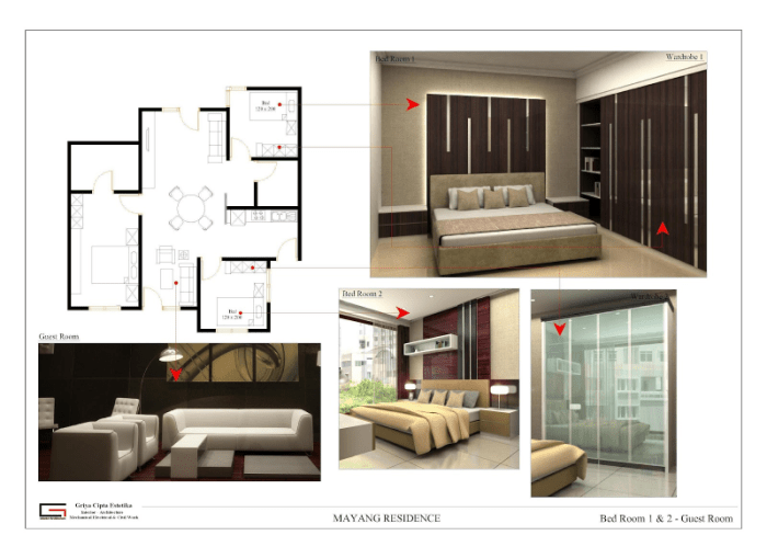 Desain interior rumah modern type 36