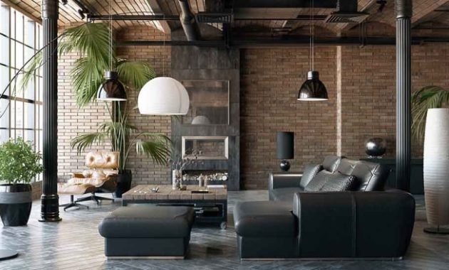 Ideen industrial style wohnzimmer