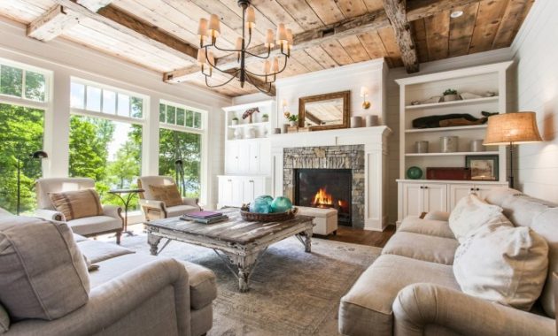 Fireplace room living ideas design rustic high fireplaces house farmhouse stone interior houston ceiling traditional ceilings country french style dark