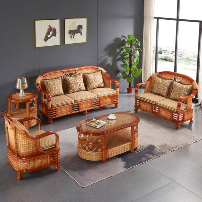 Wohnzimmer rattan sofa