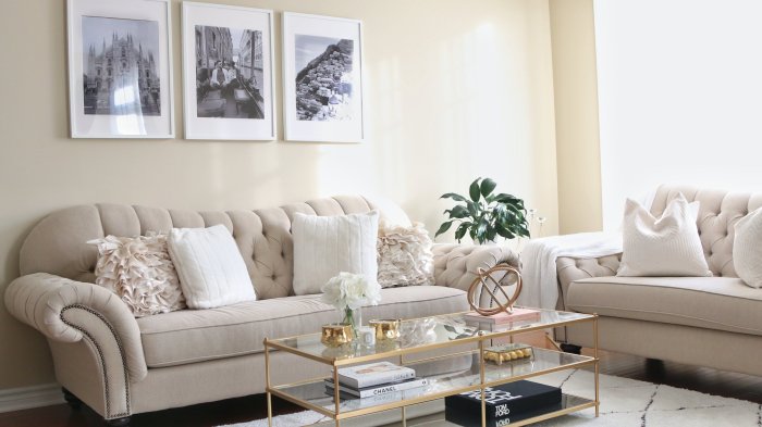 Beige gold wohnzimmer