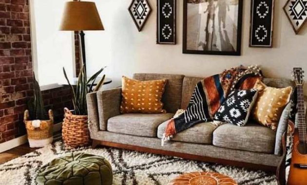 Boho style deko wohnzimmer